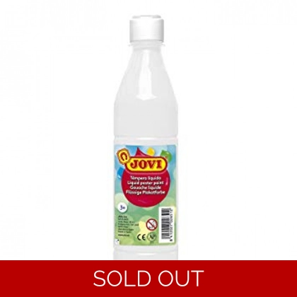 Basic Liquid Poster Paint Bottle Jovi 500ml White